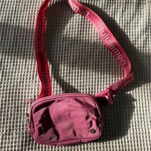 lululemon athletica Pink Crossbody Belt Bag
